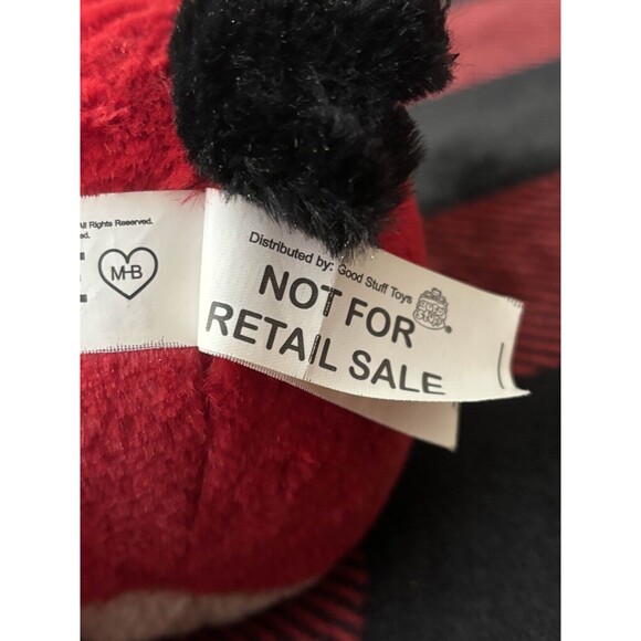 Angry Birds Red Girl Bird Plush with Yellow Bow 6" No Sound Commonwealth Rovio - Picture 6 of 6